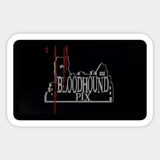Bloodhound Pix Dripping Blood Logo Sticker